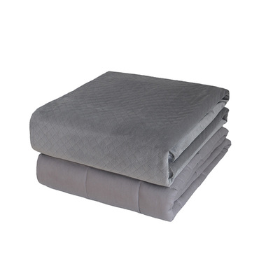 美国gravity重力毯毛毯助眠重力被被芯+被套灰色组合外贸减缓压力|ms