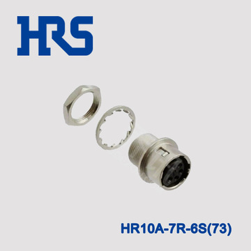 HRS航空插頭HR10A-7R-6S(73)廣瀨HR10A系列hirsoe圓形連接器
