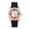 Fashionable golden zirconium, women's watch, watch strap, swiss watch, pink gold