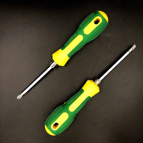 Factory direct sales dual-purpose screwdriver multi-functional cross screwdriver with magnetic slotted screwdriver four-inch cross screwdriver