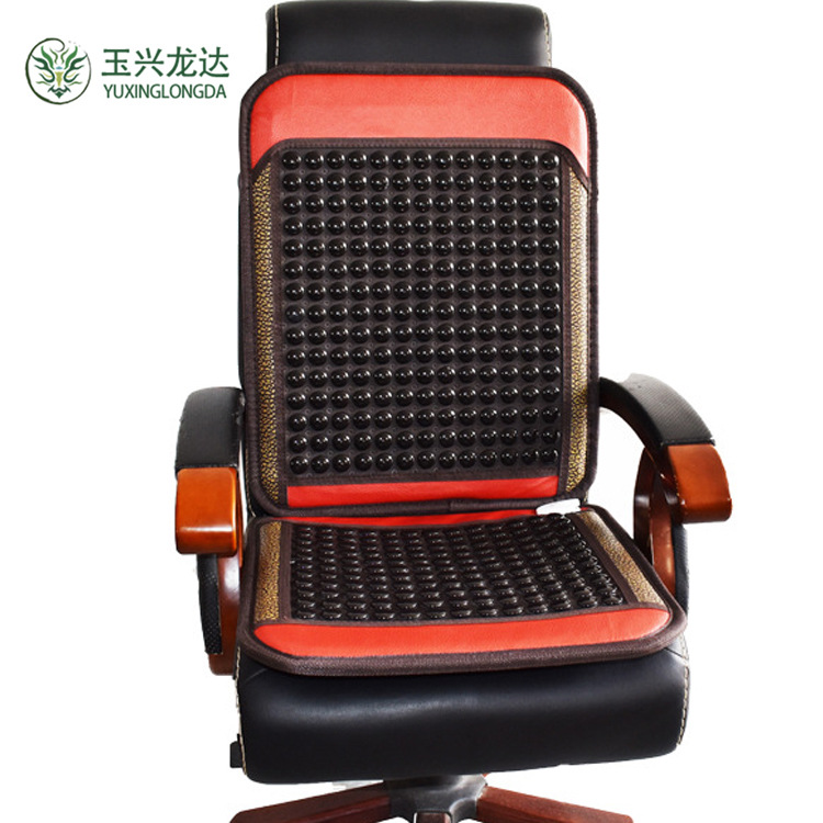 玉石坐墊電加熱托瑪琳鍺石椅墊批發遠紅外線座墊會銷禮品夏涼席