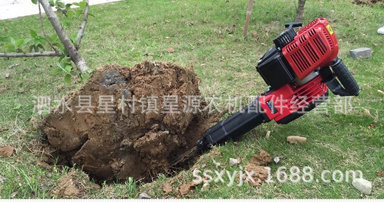 单人手持汽油二冲程起球断根机