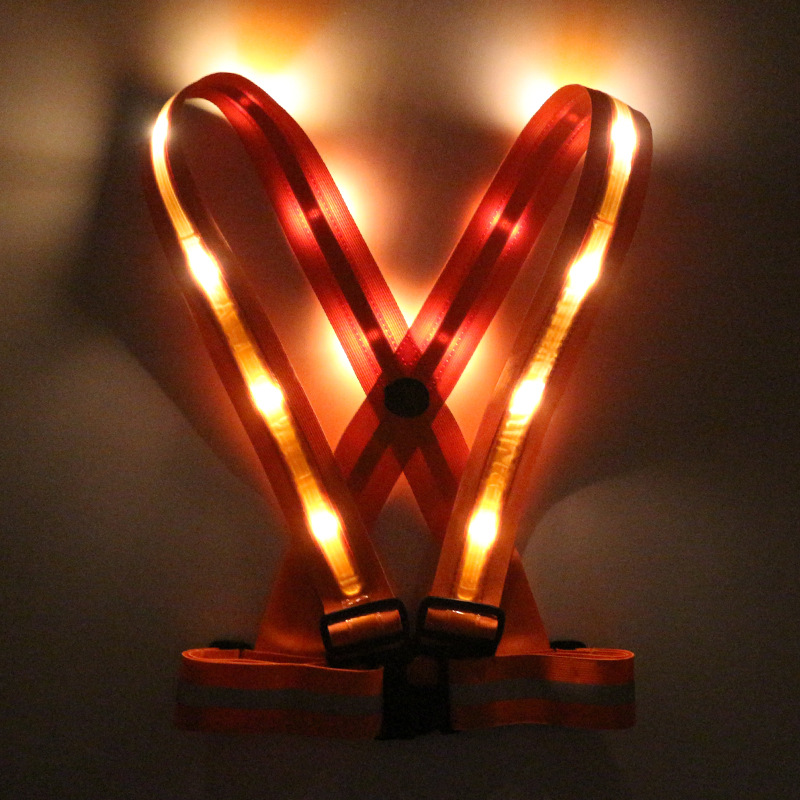 交叉背心(橙色松紧带)