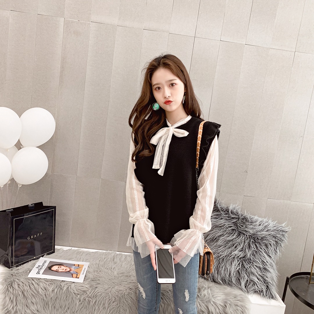 Gilet femme en Mouton cachemire - Ref 3316532 Image 14