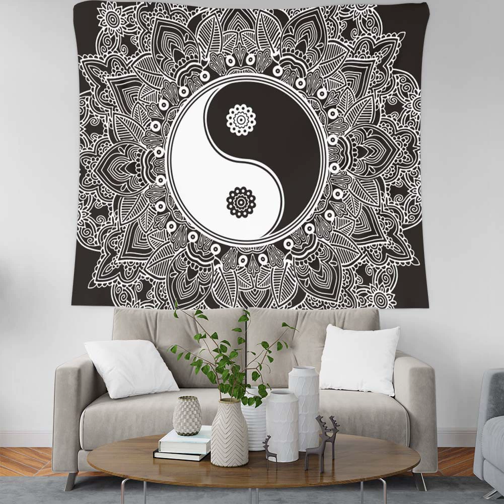 Вышивка 2 дня волосы широкие Большая ширина двери гобелен с цифровым принтом пейзаж Манча Луо домашний настенный интерьер декоративная ткань