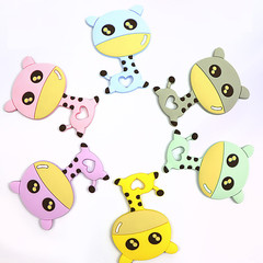 Factory Direct Sales Silicone Giraffe Teether Creative Chew Toy Baby Teether Baby Essentials