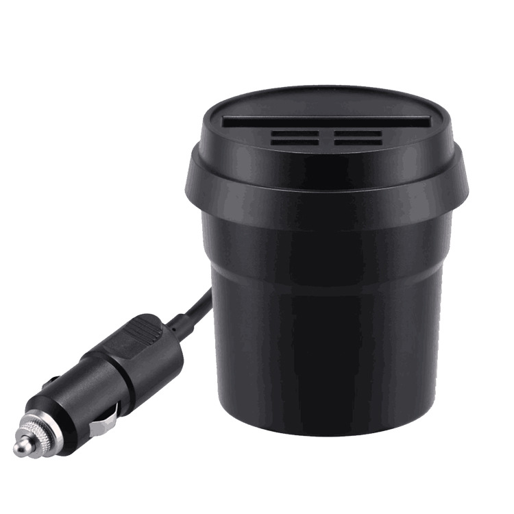 一拖四点烟器4口USB快充充电器带卡槽电源线车载充电器厂家直销