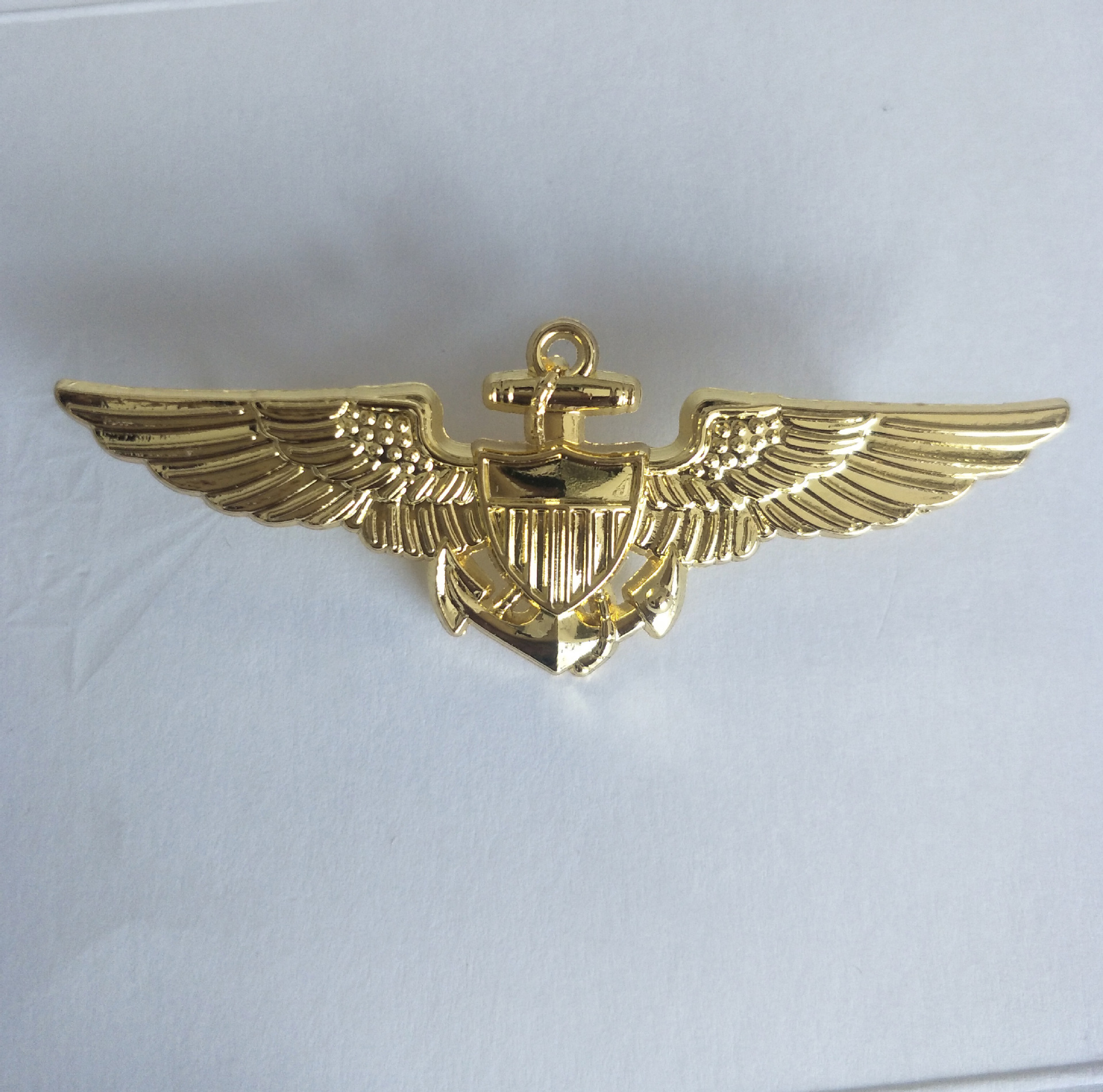 Insignia de la insignia de la calificación de piloto de la Fuerza Aérea estadounidense de la Segunda Guerra Mundial insignia de plata de oro insignia de ala voladora