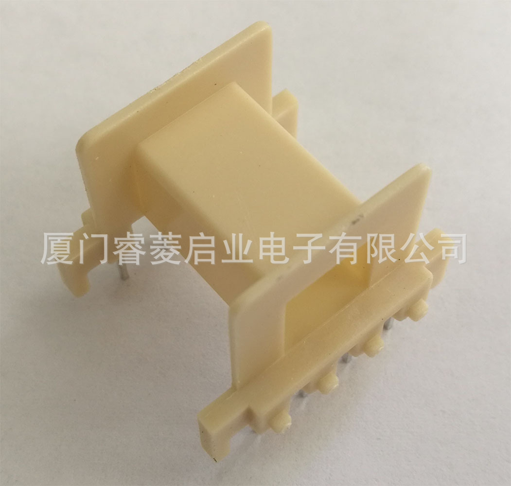 EVD25 卧式 4+4 针距5.0 排距19.6 高19.9 注塑变压器骨架厂家