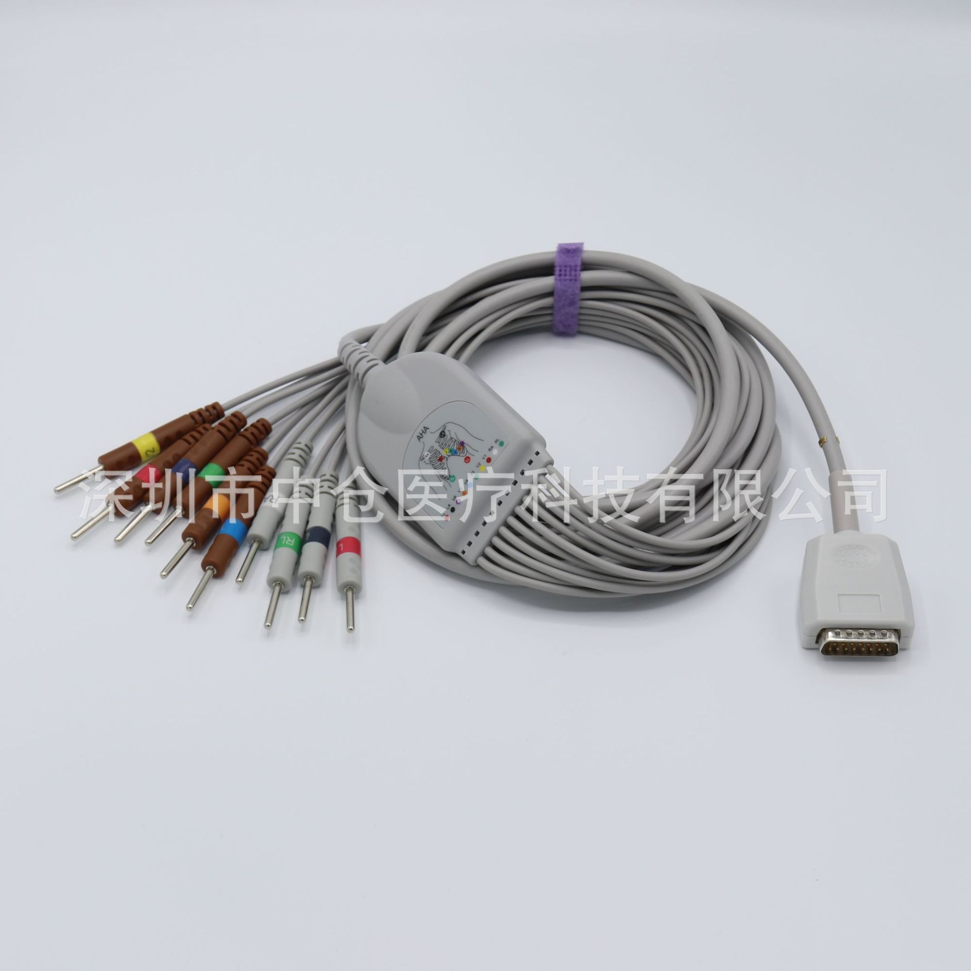 兼容上海光电ECG-6511 9620P 1250 92C 6951E一体心电图机导联线