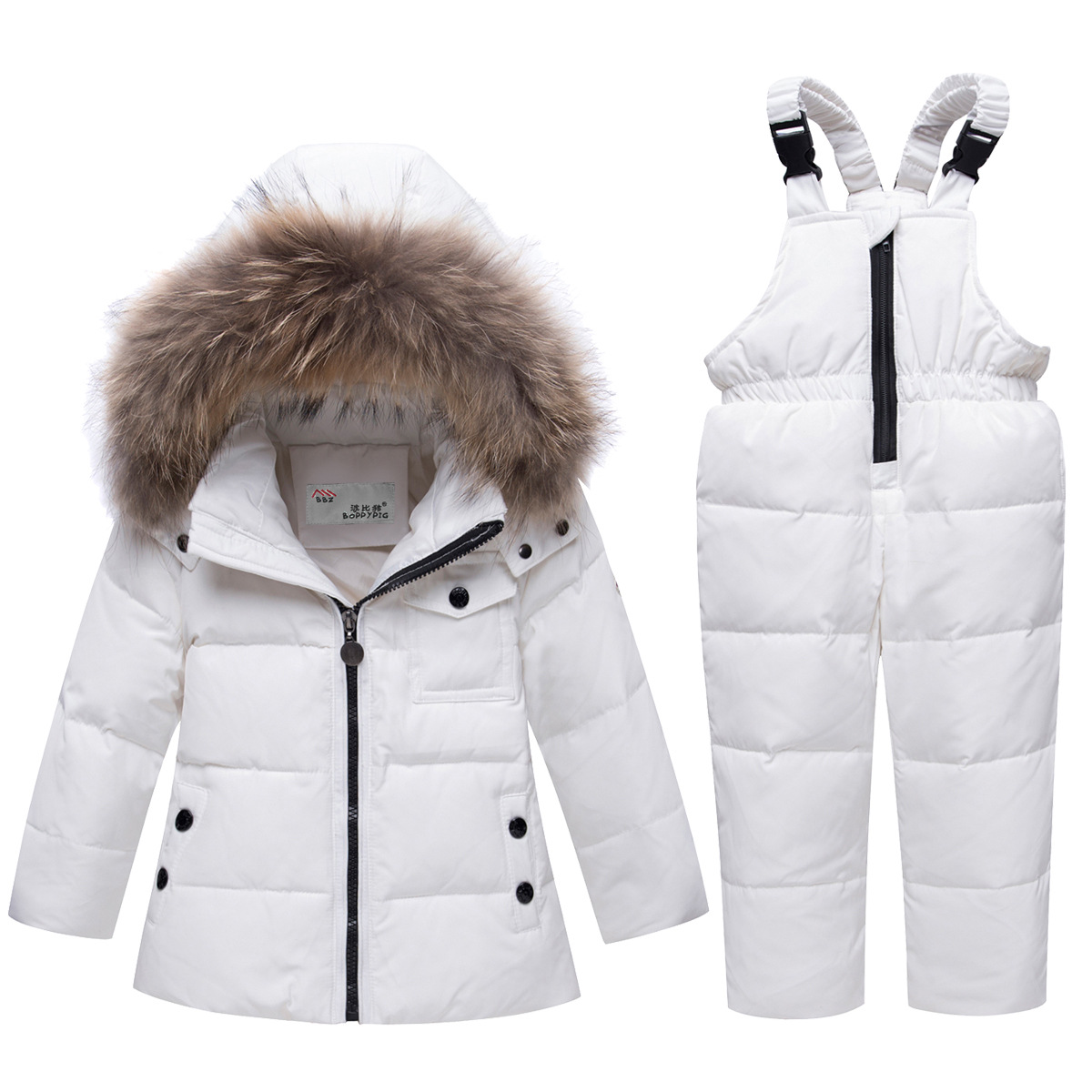 Children's Down Jacket Set for Boys and Girls, Direct Manufacturer Sales, Thick and Warm, for 1-6 Year Olds, Baby and Toddler Winter Wear, Two Pieces