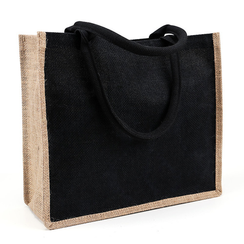 DIY Jute Bag, Eco-Friendly & Large-Capacity Shopping Tote—Waterproof Coated, Ideal for Supermarkets, Linen Handbags, and Corporate Gift Bags