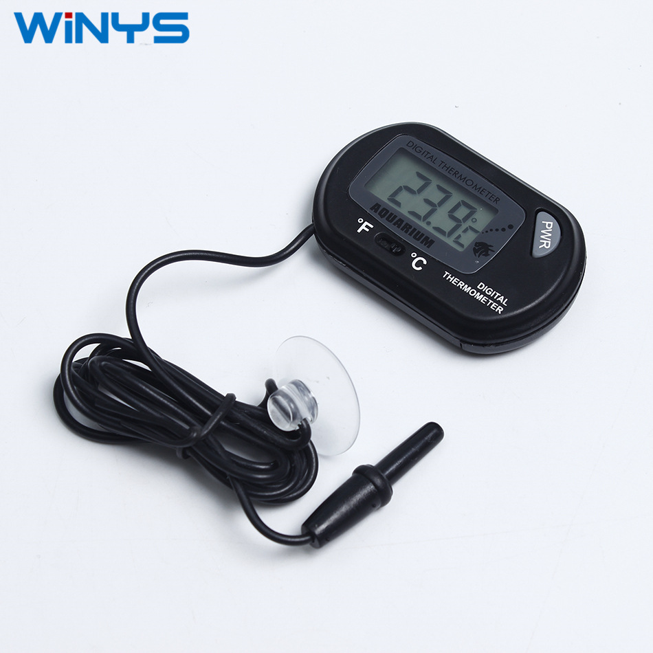 鱼缸水族宠物爬虫海龟吸盘潜水宠物箱带探头防水电子温度计ST-3