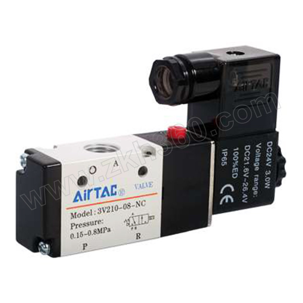 3V200系列电磁阀AIRTAC/亚德客3V210-08-NO-CR1/4,AC110V