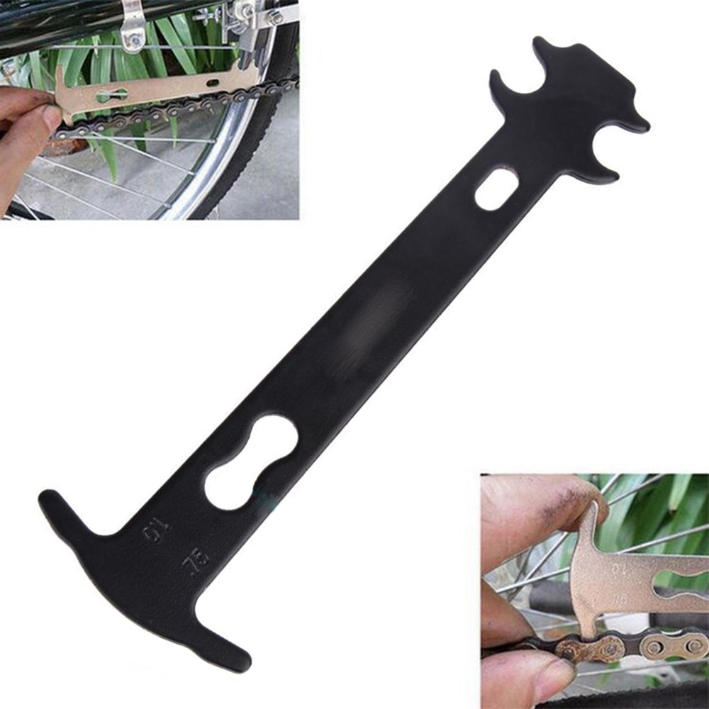 自行車鏈條測量尺工具 量鏈尺 鏈條磨損量測器 鏈條更換檢測尺37G