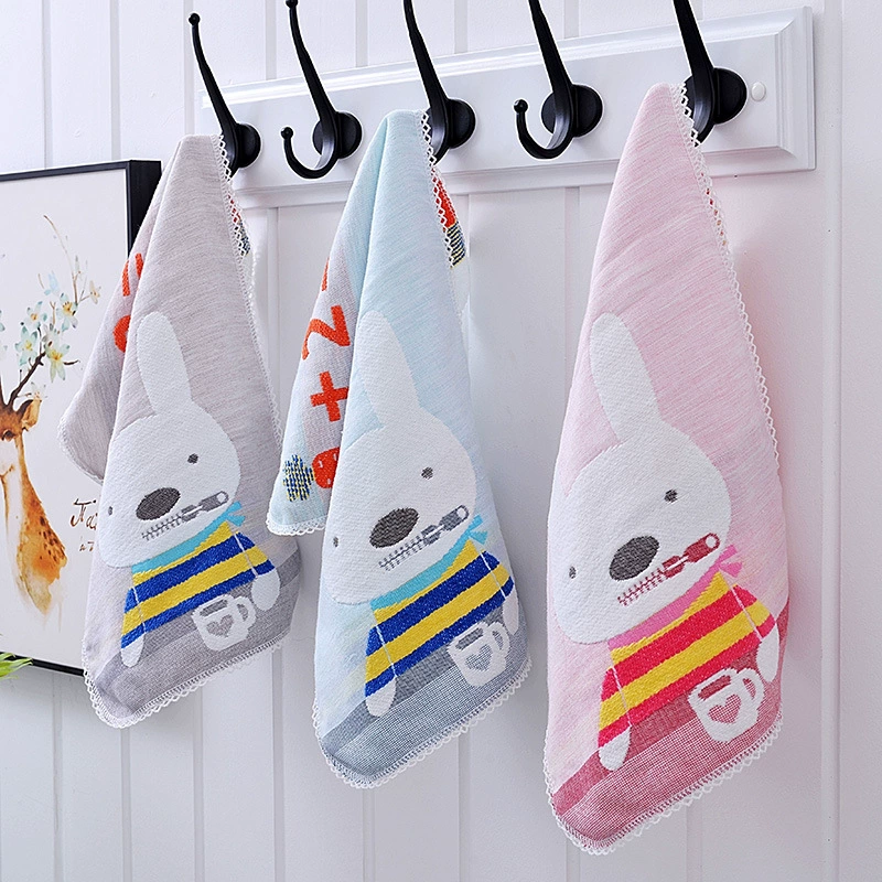 Оптовое детское полотенце, Хлопковое полотенце для мытья лица, бытовое мягкое Впитывающее детское полотенце, мультяшное милое полотенце для лица, Прямая продажа с фабрики