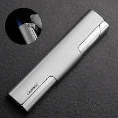 AM108 Creative Straight Flush Lighter Model Metal Cigarette Accessories Small Gift Wholesale