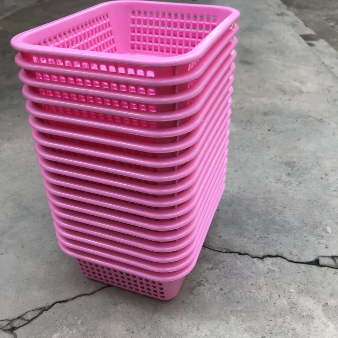 塑料方筐方筛密眼加厚长方形塑料果蔬篮厨房果蔬水果篮230*180*70