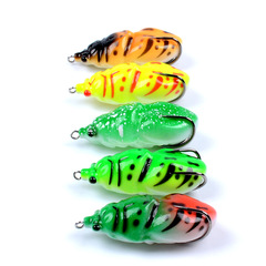 Lure Frog Soft Bait 6.3cm/13.1g Bio-mimic Fish Lure Fake Bait Blackfish Dogfish Specific Kill Cross-border