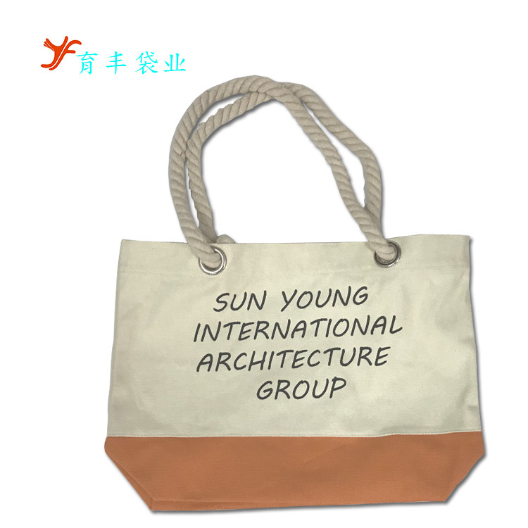 三股绳手提帆布袋