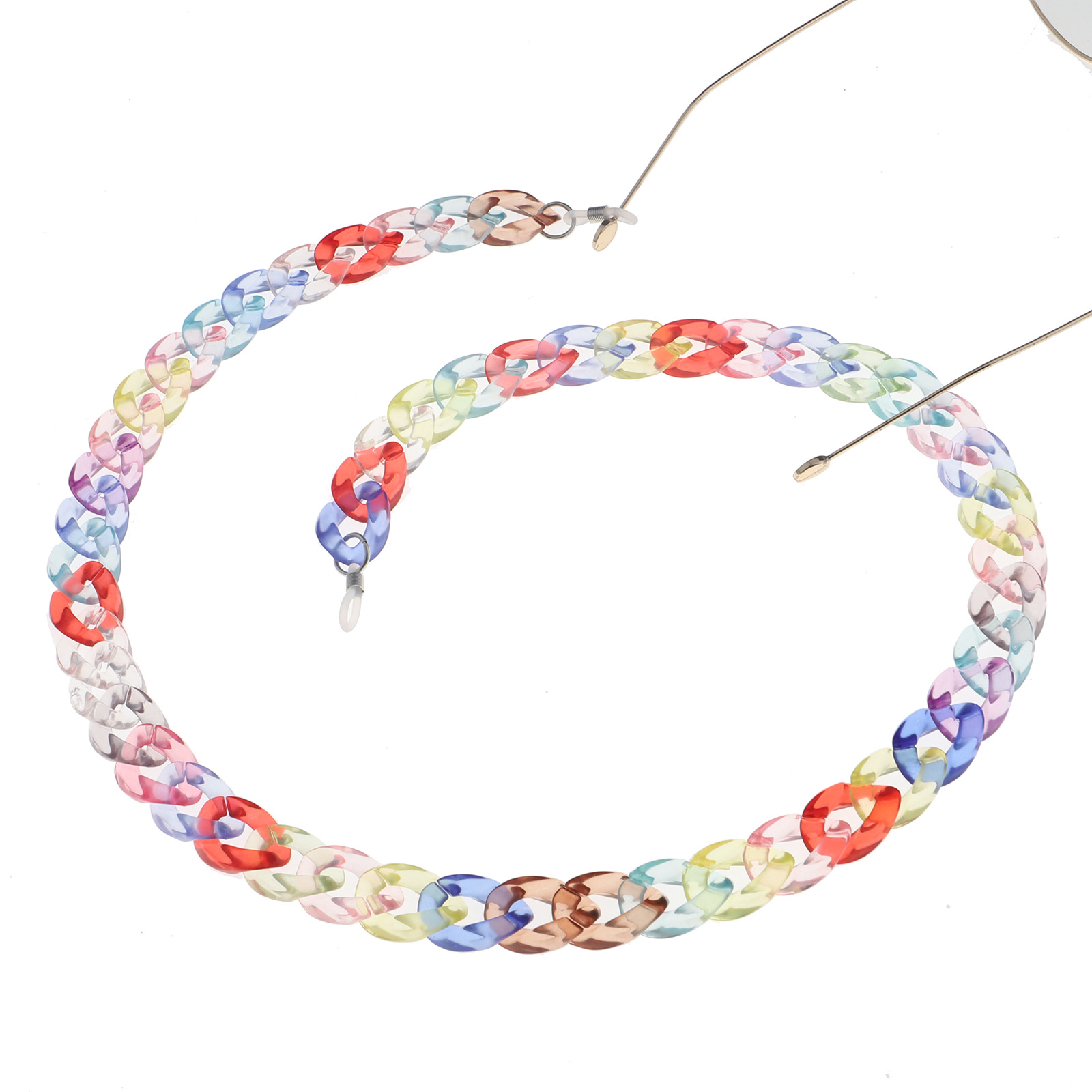 Fashion Transparent Color Glasses Chain display picture 3