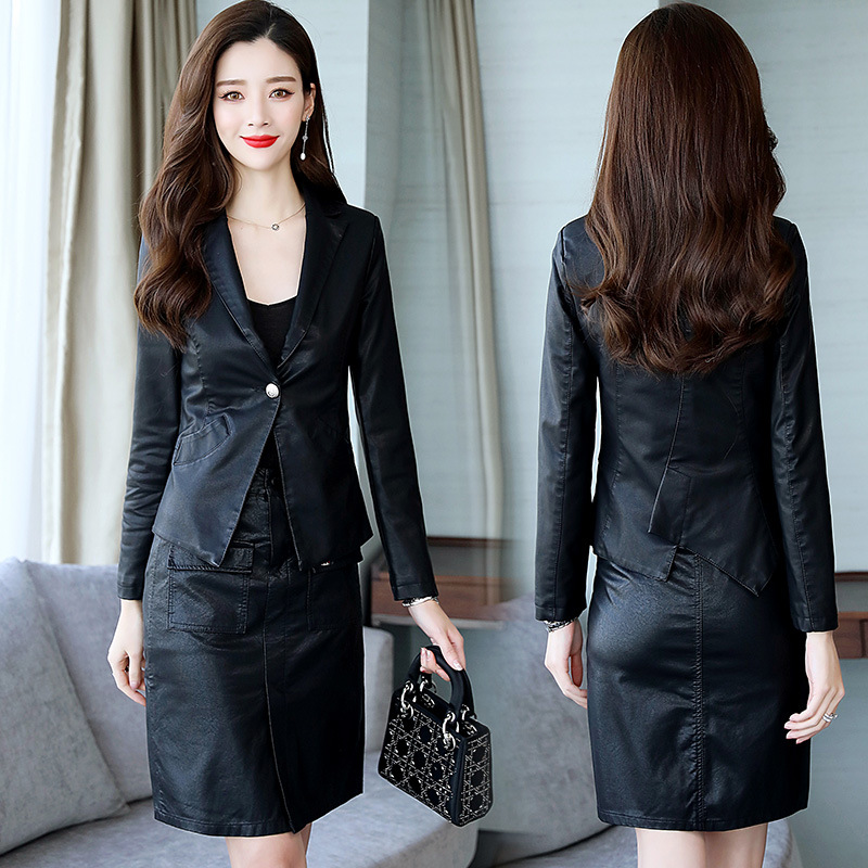 Veste cuir femme en PU - Ref 3333426 Image 1