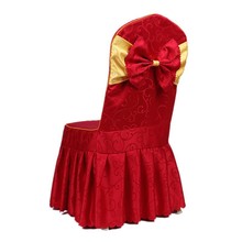 酒店木椅椅套定做 饭店餐厅连体椅子套婚庆宴会椅子套凳子套桌布