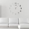 Amazon hot sales oversized, creative European -style hanging bell home DIY full digital acrylic 3D wall art sticker clock