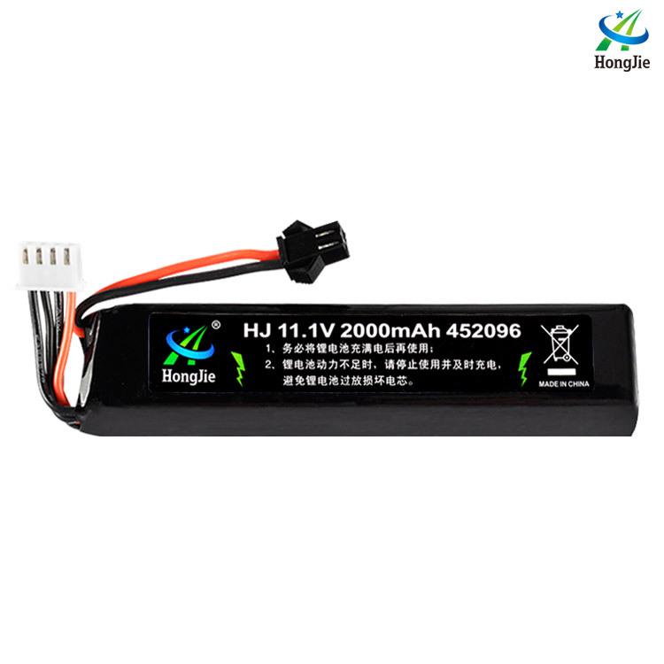 Factory sales 11.1V Water bomb lithium battery 2000mAh refit toy parts Battery Tactical Edition Customizable