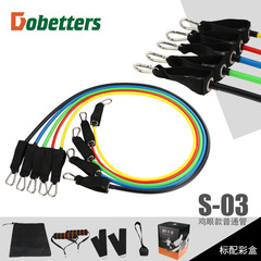 Muscle training belt 11-piece set fitness tensioner tension rope tension rope set tensioner kit set wholesale