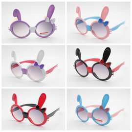 2020儿童新款兔子造型有现货，兔八哥太阳镜，6色混