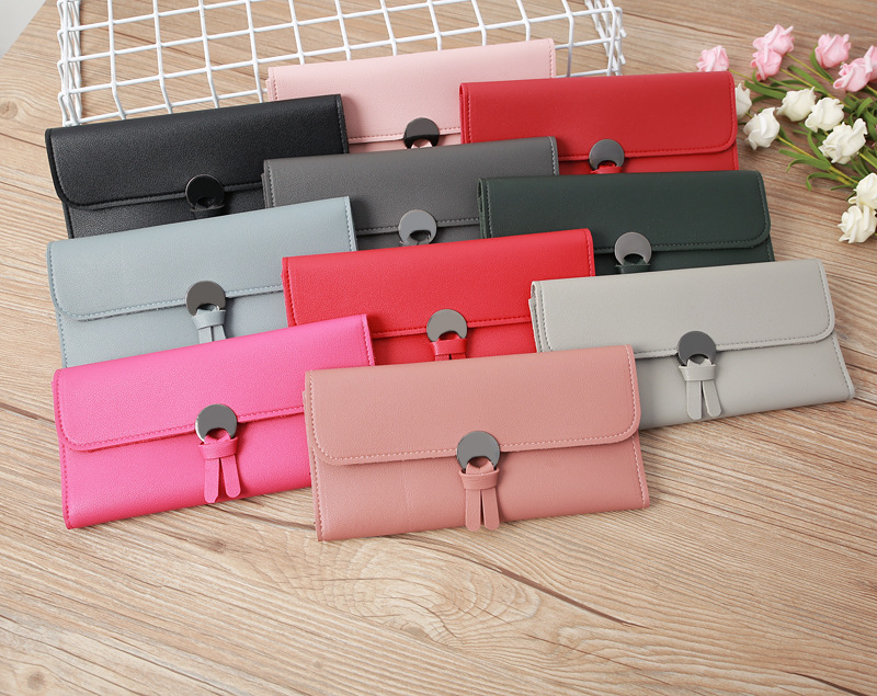 Korean Multi-card Metal Buckle Clutch display picture 19