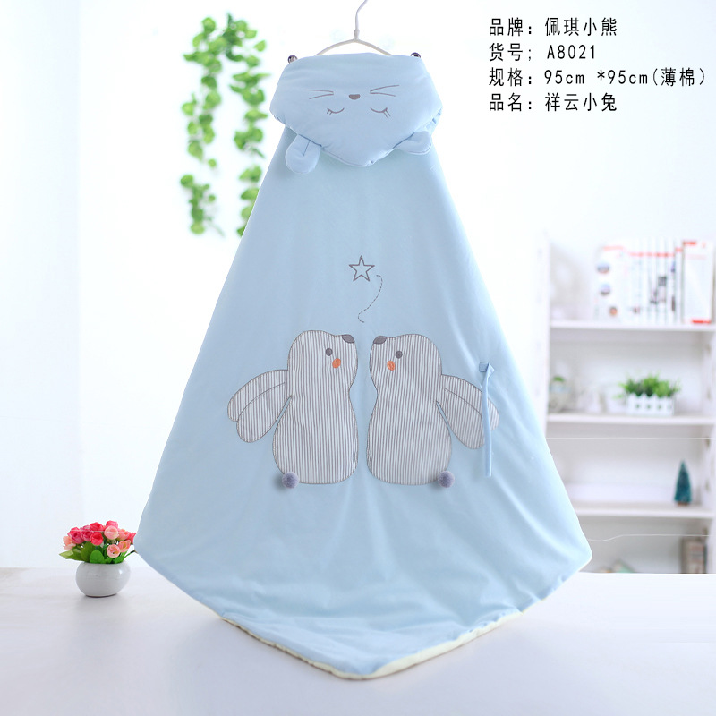 婴儿抱被 新生儿抱被纯棉包巾宝宝薄抱毯睡袋初生婴儿用品春季冬|ms