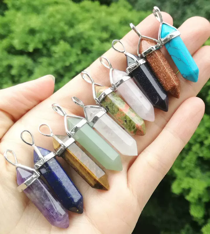 (Cross-border trading), organic accessory, hexagonal necklace, pendant, bullet, Aliexpress