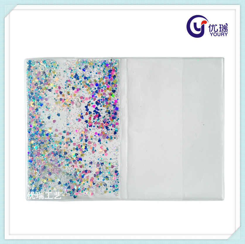 厂家批发塑料PVC入油笔记胶套本 入油流沙手帐本 PVC书皮