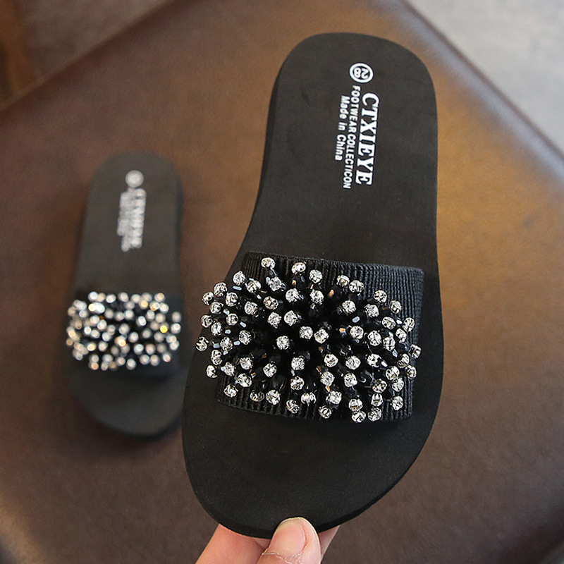 儿童拖鞋女童夏季外穿可爱亲子沙滩鞋新款软底防滑公主室内凉拖鞋|ru