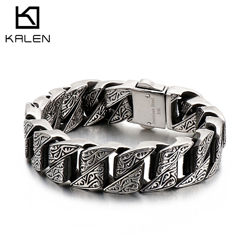 Creative titanium steel casting jewelry...