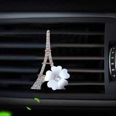 Paris Eiffel Tower car air outlet perfume clip creative car perfume solid aromatherapy clip air conditioning ornaments decoration for women
