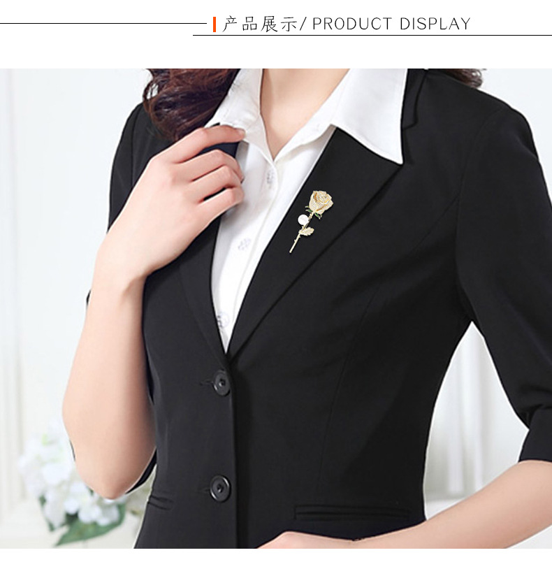 Rose Brooch Corsage Sweater Accessories Women Coat Pin Cardigan Coat Accessories display picture 13