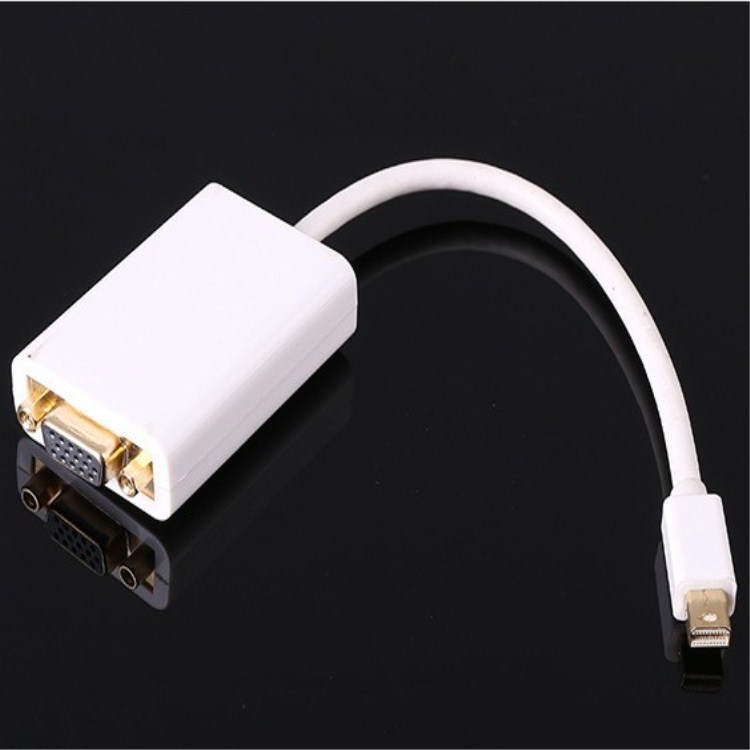 雷电接口mini dp to VGA凸头迷你DP转VGA凸头电脑转接线视频线
