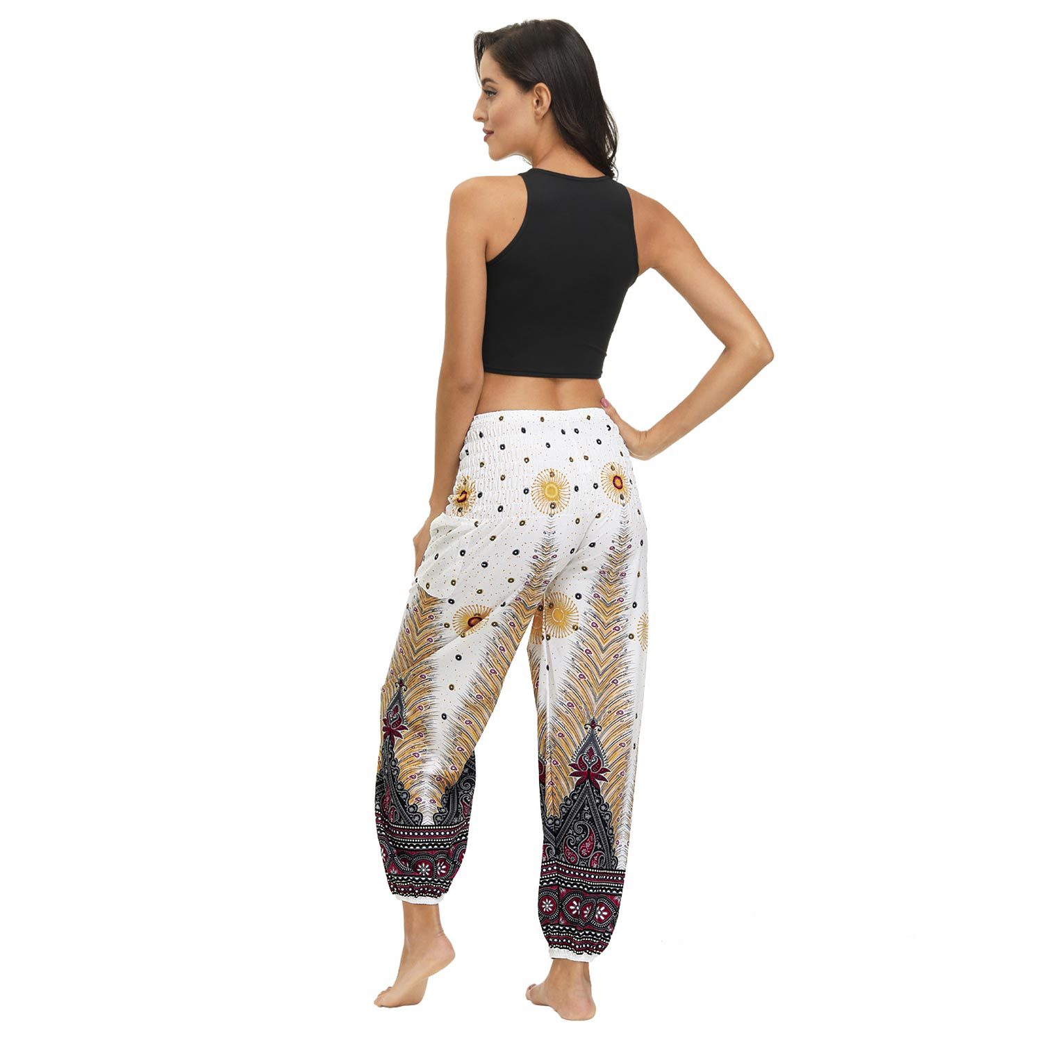 Hot Digital Printing Seaside Loose Belly Dance Ethnic Casual Pants - Pants - Uniqistic.com