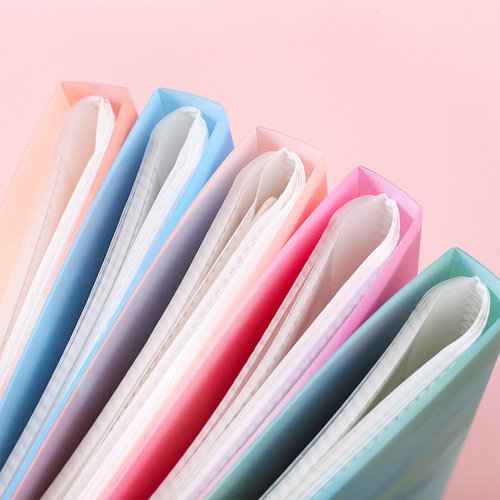 Solid color card book, business card book, card bag, large capacity business card holder, ticket collection book, 240 card slots