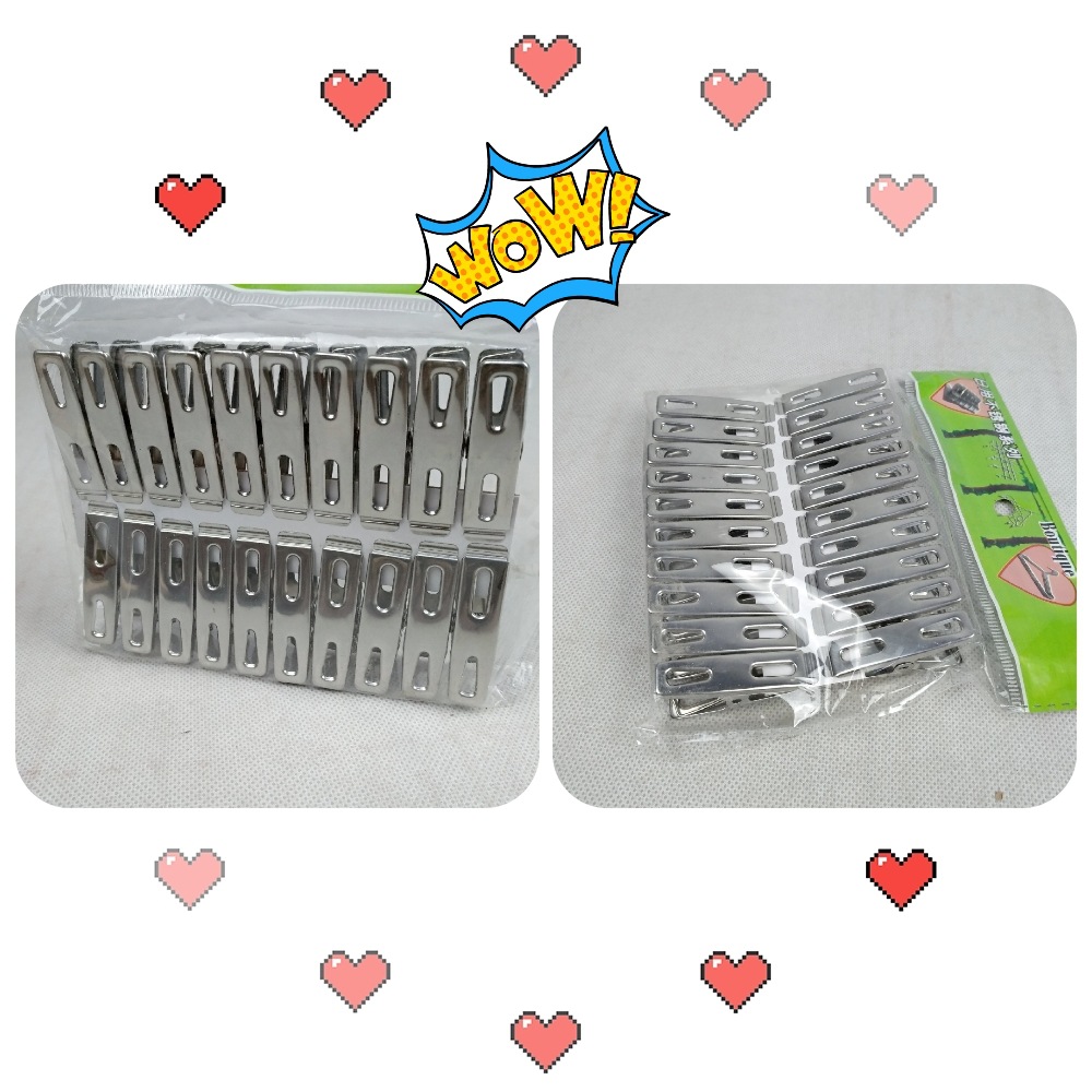 Stainless steel drying clip