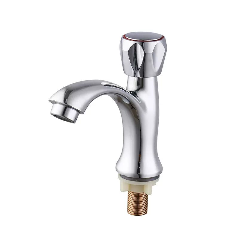 厂家直销台式面盆龙头 单冷龙头家用螺旋式塑钢面盆龙头 量大议价