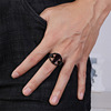 Retro accessory stainless steel, ring, men's epoxy resin, wholesale, punk style