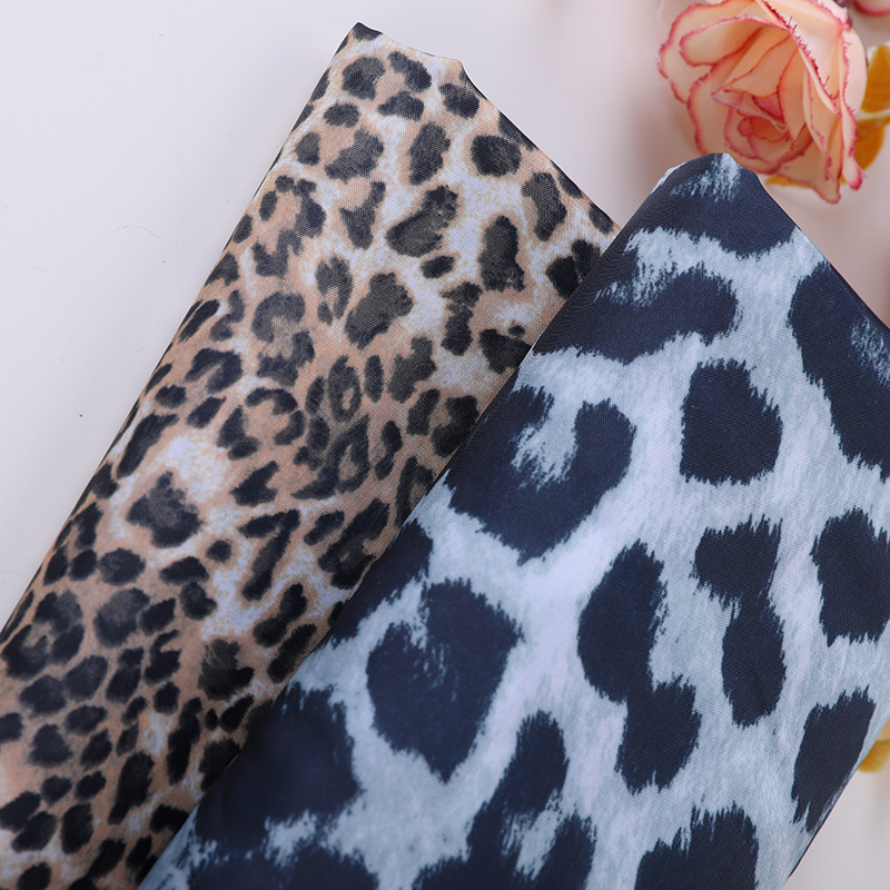 全涤210t涤塔夫豹纹印花里布  秋冬西装夹克大衣里布 厂家现货