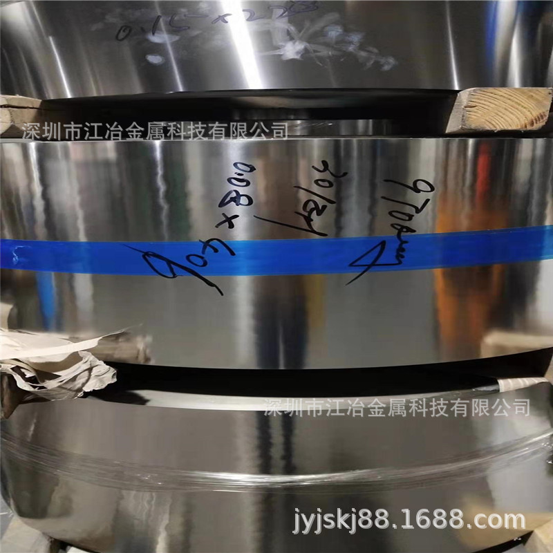 301不锈钢板带 钢皮厚度0.05 0.08 0.1mm 发条卷 眼镜框母材料