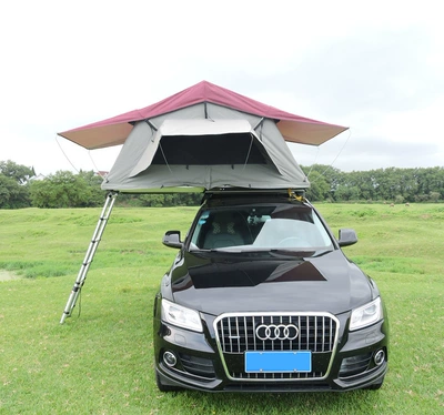 Factory Direct outdoor camping self-driving travel convenient roof tent roof awning moisture-proof anti-animal (Çadırlar) - khaki-double-240140-126cm