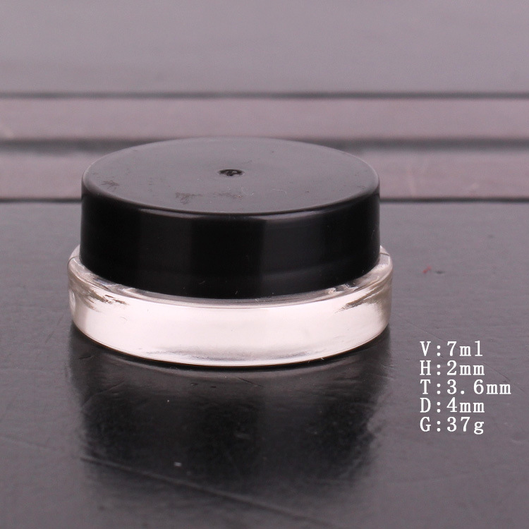 现货供应7ml膏霜瓶眼霜瓶ABS盖pp盖化妆品玻璃瓶密封密封防漏