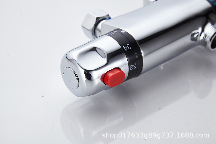 Original manufacturer's exposed alloy constant-temperature mixing valve faucet, bathroom rain shower head, automatic warm water control valve set undefined